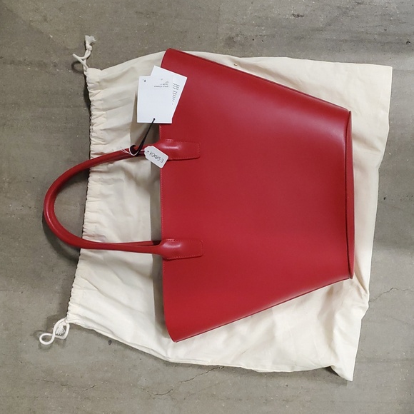 Nwt $995 Mansur Gavriel Triangle Calf Leather bag - Picture 10 of 16